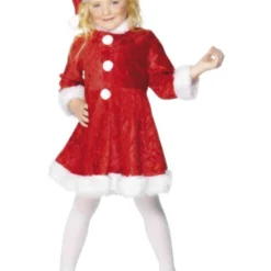 Mini Miss Santa Kostuum, Rood