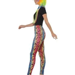 Neon Legging Met Luipaardprint -Schmink Specialist neon legging met luipaardprint 2