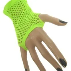 Nethandschoen Kort Vingerloos Fluor Groen