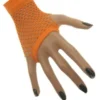 Nethandschoen Kort Vingerloos Fluor Oranje