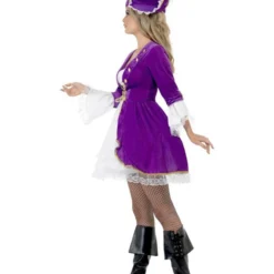 Paarse Pirate Beauty Kostuum -Schmink Specialist paarse pirate beauty kostuum 3