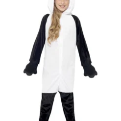 Panda Kostuum, Zwart/Wit, Kind