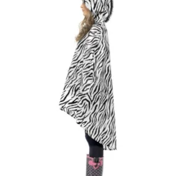 Party Poncho Zebra -Schmink Specialist party poncho zebra 2