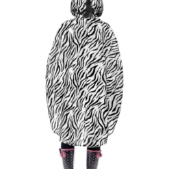 Party Poncho Zebra -Schmink Specialist party poncho zebra 3