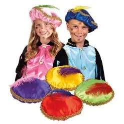 Piet Baret Satijn Met Veer Assortie -Schmink Specialist piet baret satijn met veer assortie 3