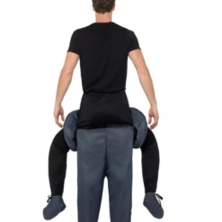 Piggyback Dictator Kostuum, Grijs -Schmink Specialist piggyback dictator kostuum grijs 2