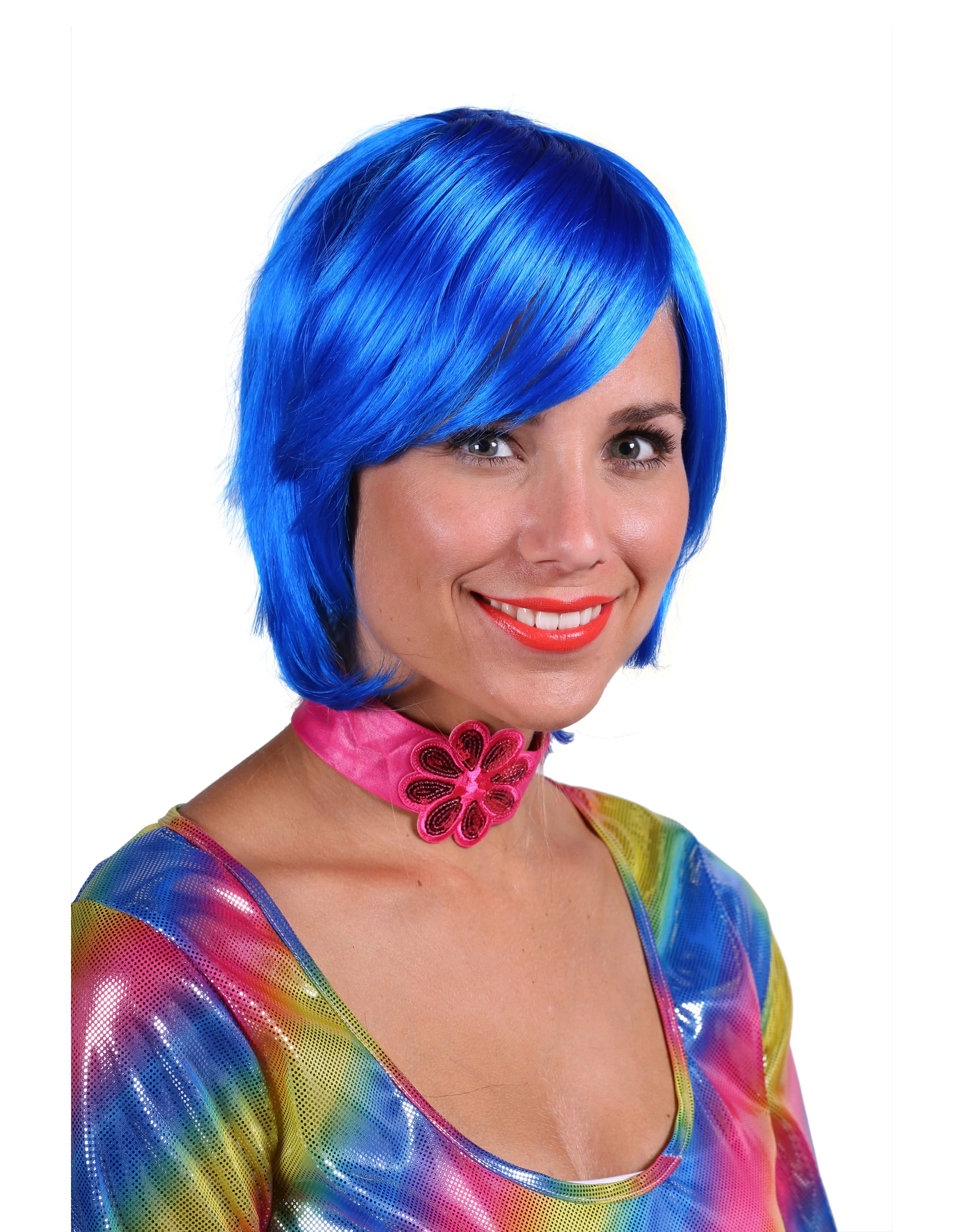 Pruik Luxe Larissa, Blauw 1 Pruik Luxe Larissa, Blauw