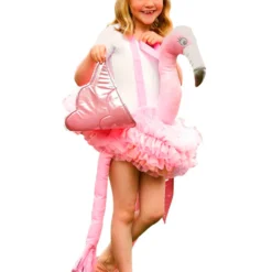 Rijdend Op Flamingo Kostuum, Kind