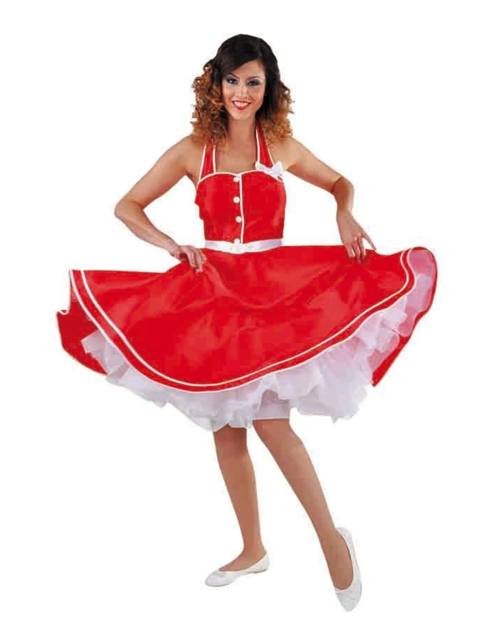 Rock 'n Roll Jurk Taft Met Riem 1 Rock 'n Roll Jurk Taft Met Riem