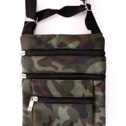 Schoudertas / Bag Camouflage Print 3 Ritsen