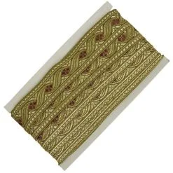 Sintband Klassiek Goud/Rood (meter) -Schmink Specialist sintband klassiek goud rood meter 2