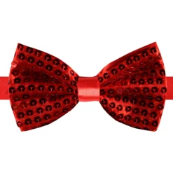 Strikje Pailletten, Rood