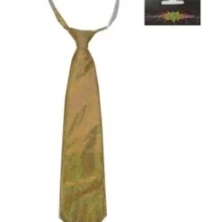 Stropdas Goud Glitter Holografisch