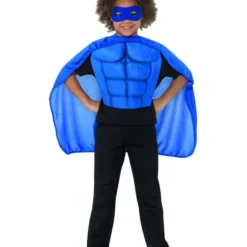 Superhelden Set Kind, Blauw