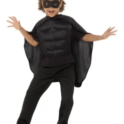 Superhelden Set Kind, Zwart