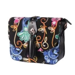 Tasje Deluxe ''Claudia'' Borduur, Borduur Zwart, Tasje