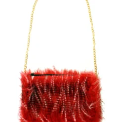 Tasje Rood Lange Pluche