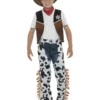 Texan Cowboy Outfit Kind, Bruin, Met Hoed, Riem En Badge