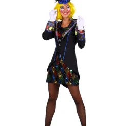 Themakostuum Clown Dame -Schmink Specialist themakostuum clown dame 2