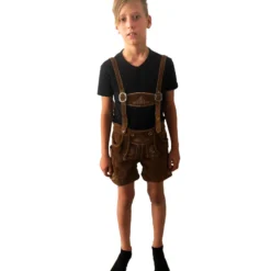 Tiroler Broek Jongens (echt Leer)