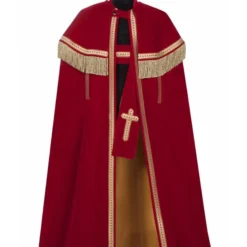 TV-Sint Fluweel (Bram), Rood, Mantel-Stola