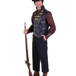 Vest Heer Steampunk ''Cyrus'', Zwart