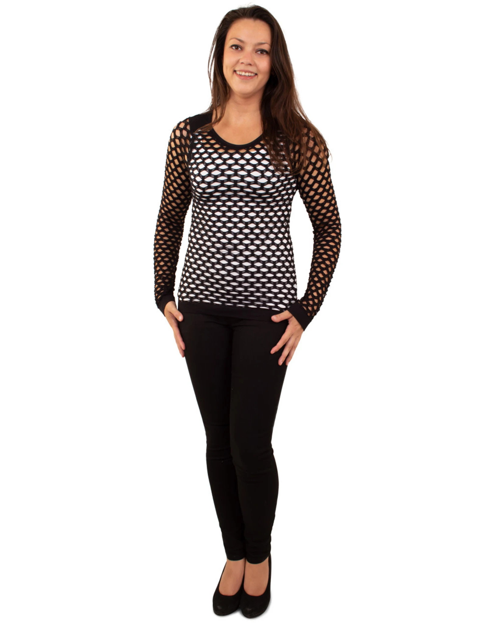 Visnet Trui Dames Zwart 1 Visnet Trui Dames Zwart