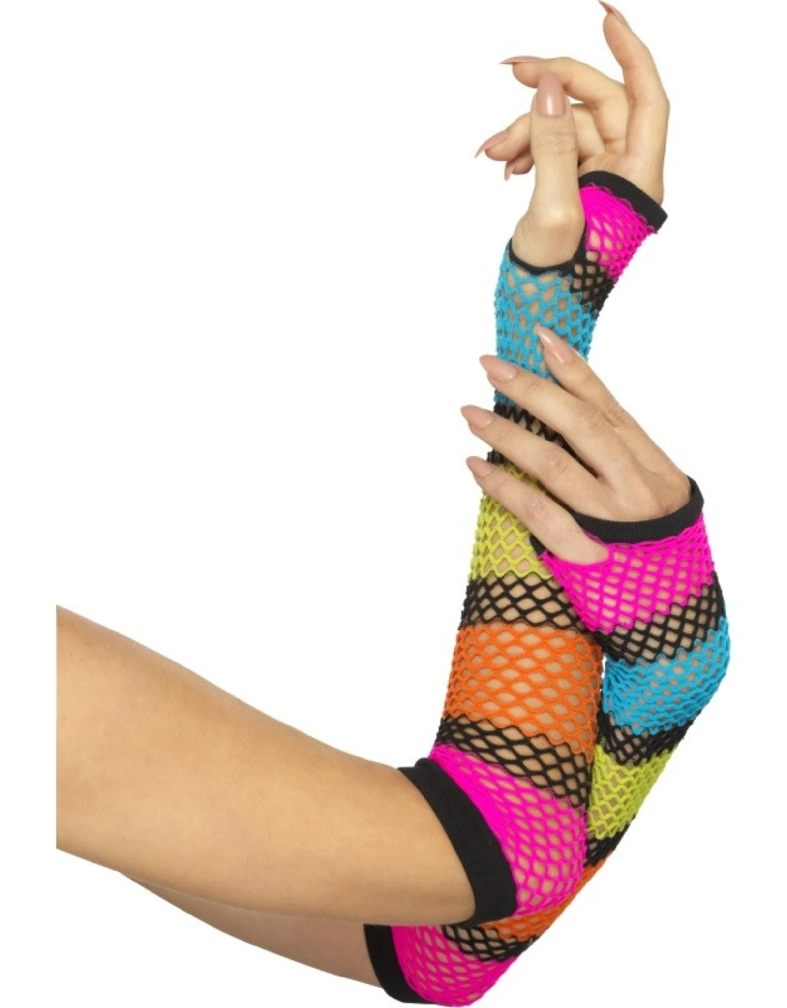 Visnethandschoenen Lang, Neon 1 Visnethandschoenen Lang, Neon