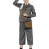 WW2 Evacuee Jongenskostuum, Grijs