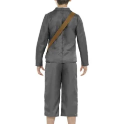 WW2 Evacuee Jongenskostuum, Grijs -Schmink Specialist ww2 evacuee jongenskostuum grijs 2