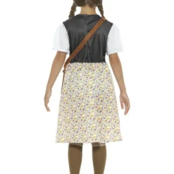 WW2 Evacuee Schoolmeisjes Kostuum, Grijs -Schmink Specialist ww2 evacuee schoolmeisjes kostuum grijs 2